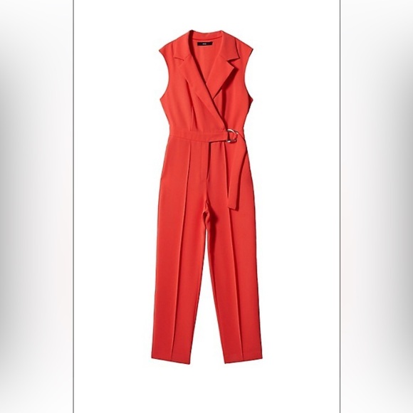 NWT Mango Candela Belt Wrap Jumpsuit size Small - Picture 5 of 10